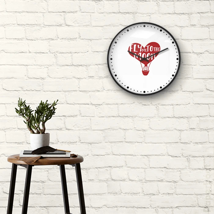 Fly me to the moon Wall Clock