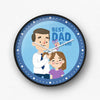 Best dad ever cartoon Wall Clock