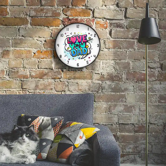 Love you dad Wall Clock