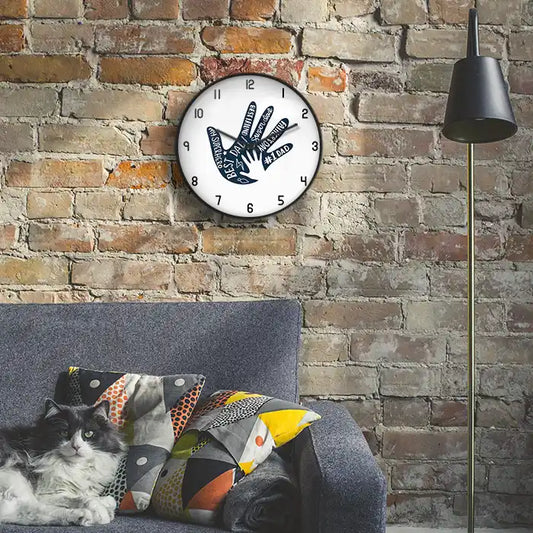 Fathers hand Wall Clock