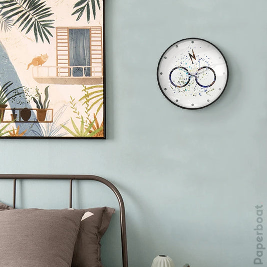 Harry Potter Glass Wall Clock