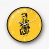 সত্যজিৎ Yellow typography Wall Clock