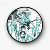 Satyajit Ray's Apu Trilogy Characters Wall Clock