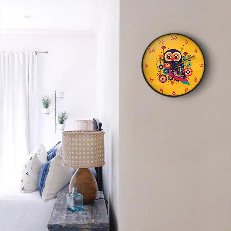 Bengali owl Wall Clock