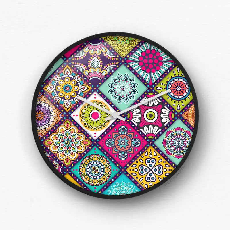 Bengali pattern Wall Clock