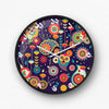 Bengali blue mandala Wall Clock