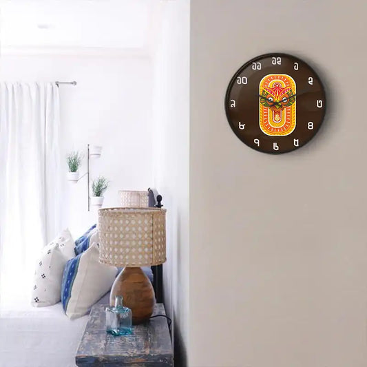 Bengali new year mask Wall Clock