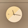 Wooden white pattern Wall Clock