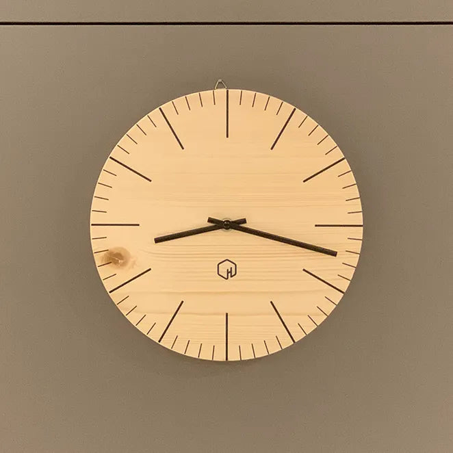 Wooden minimal dial Wall Clock