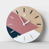 Wooden 3 color pattern Wall Clock