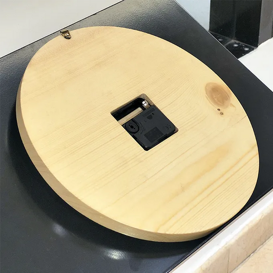 Wooden 3 color pattern Wall Clock