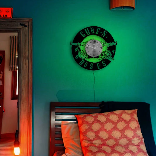 Guns N Roses Vinyl Wall Clock