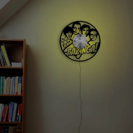 Bazinga Vinyl Wall Clock