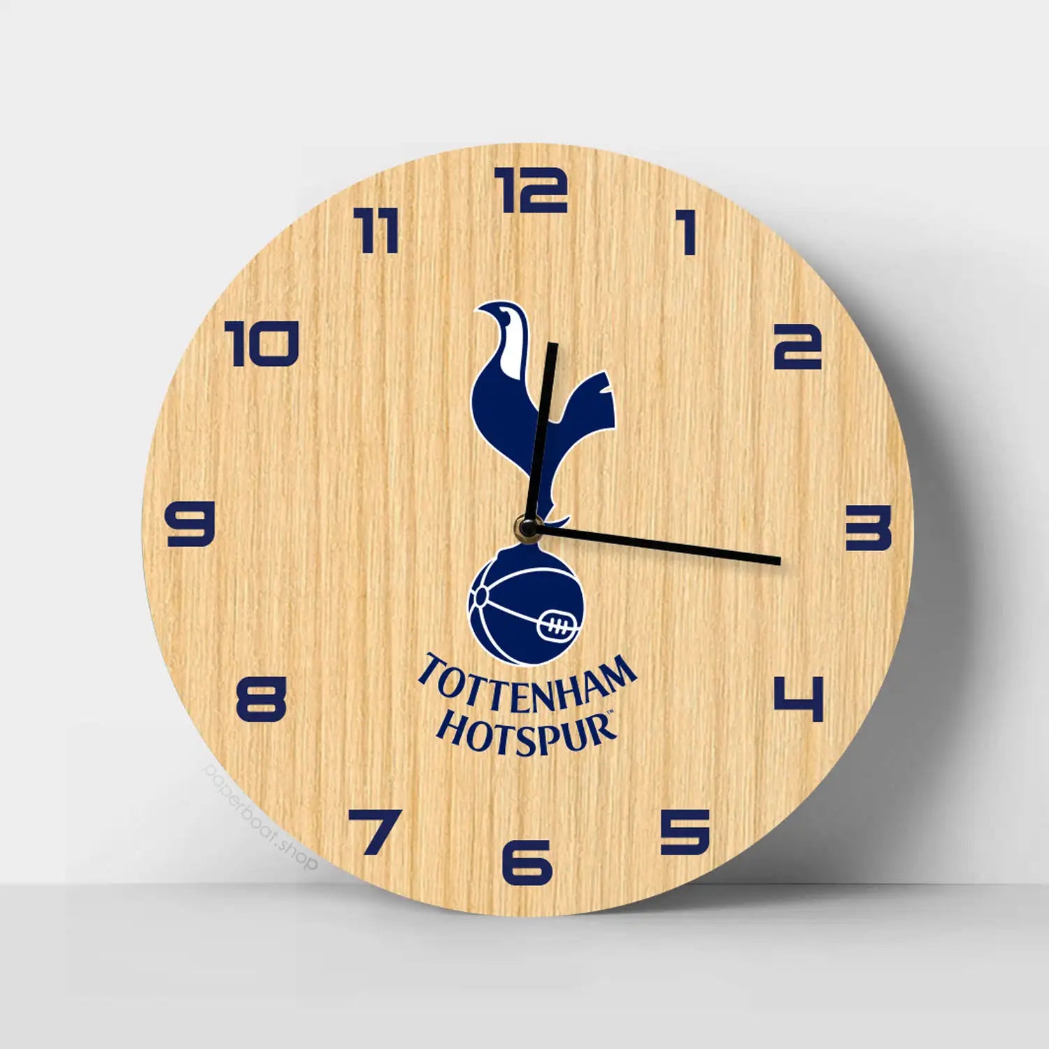 Tottenham Hotspur F.C. logo Wooden Clock – Paperboat Bangladesh