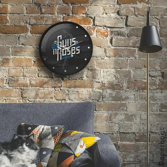 Guns And Roses wall clock