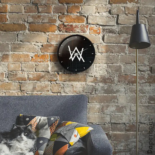 Alan Walker white Wall Clock