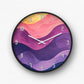 Vibrant Painted Petals Wall Clock