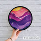 Vibrant Painted Petals Wall Clock