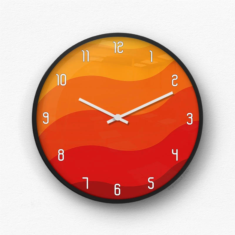 Bold Graphic Abstract Wall Clock