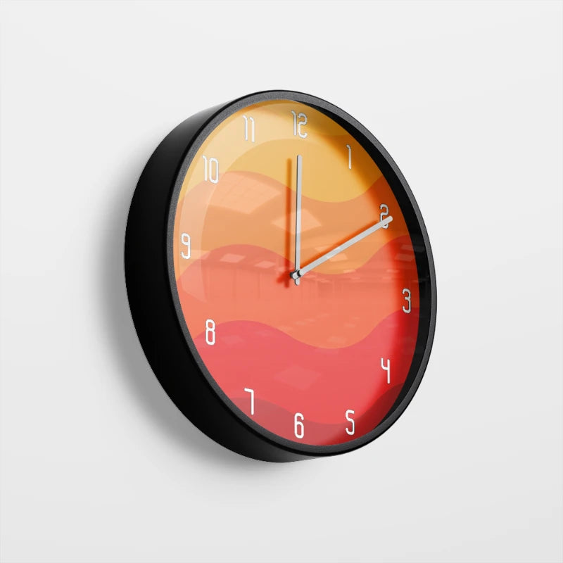 Bold Graphic Abstract Wall Clock