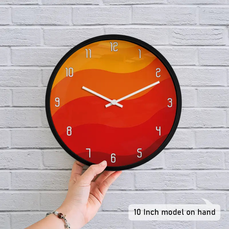 Bold Graphic Abstract Wall Clock