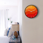 Bold Graphic Abstract Wall Clock