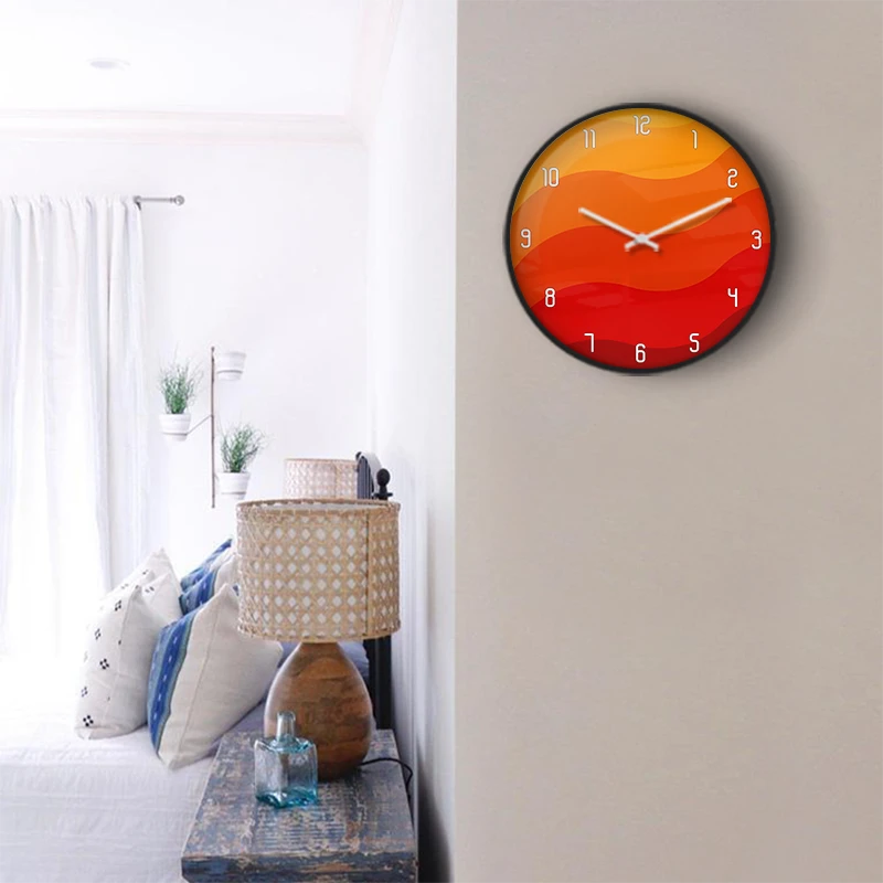 Bold Graphic Abstract Wall Clock