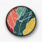 Serene Pastel Watercolor Wall Clock