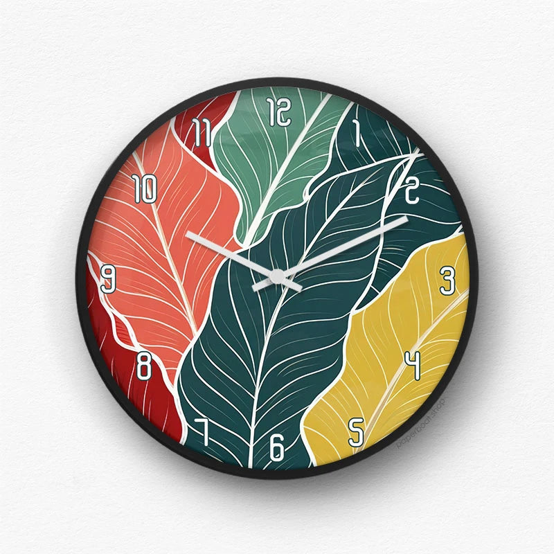 Serene Pastel Watercolor Wall Clock