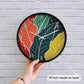 Serene Pastel Watercolor Wall Clock