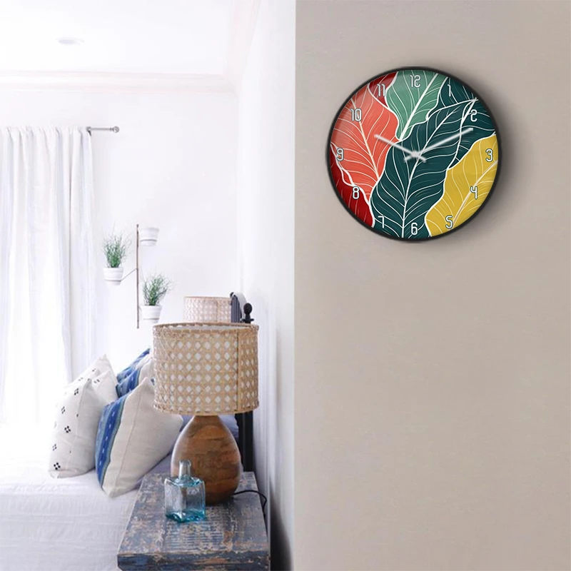 Serene Pastel Watercolor Wall Clock