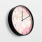 Blue Groovy Waves Wall Clock