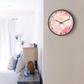 Blue Groovy Waves Wall Clock