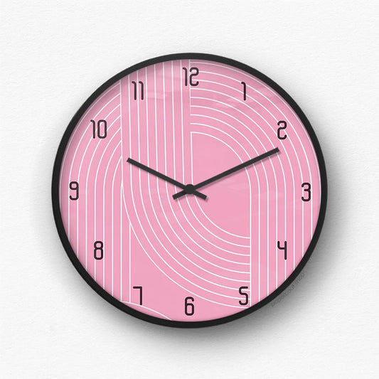 Earth Tone Swirls Wall Clock