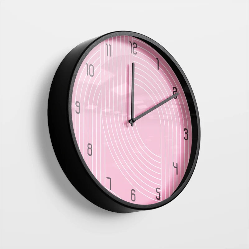 Earth Tone Swirls Wall Clock