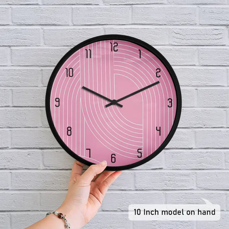 Earth Tone Swirls Wall Clock