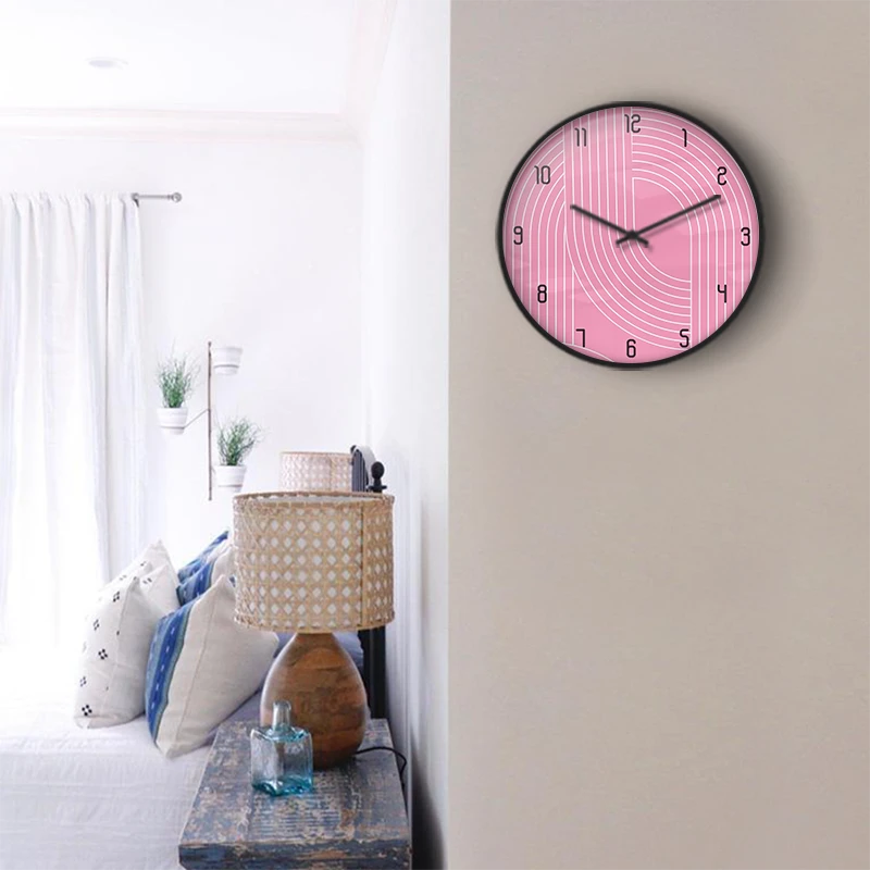 Earth Tone Swirls Wall Clock