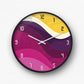 Playful Geometric Shapes Wall Clock