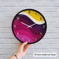 Playful Geometric Shapes Wall Clock