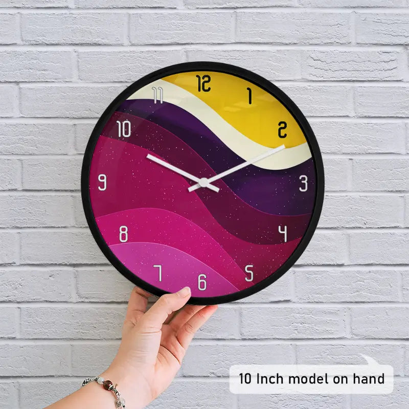 Playful Geometric Shapes Wall Clock