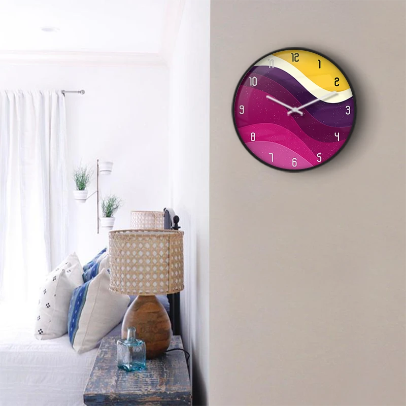 Playful Geometric Shapes Wall Clock
