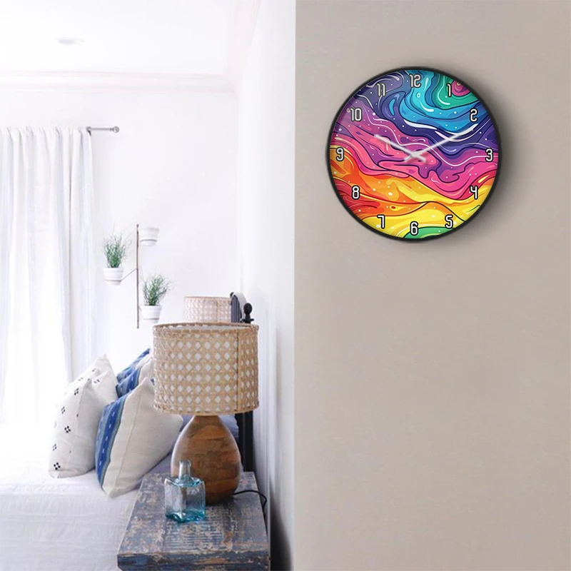 Modern Abstract Landscape Wall Clock