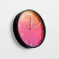 Vivid Brushstroke Art Wall Clock