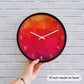 Vivid Brushstroke Art Wall Clock