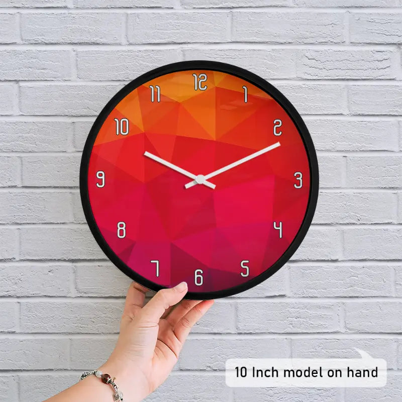 Vivid Brushstroke Art Wall Clock