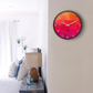 Vivid Brushstroke Art Wall Clock