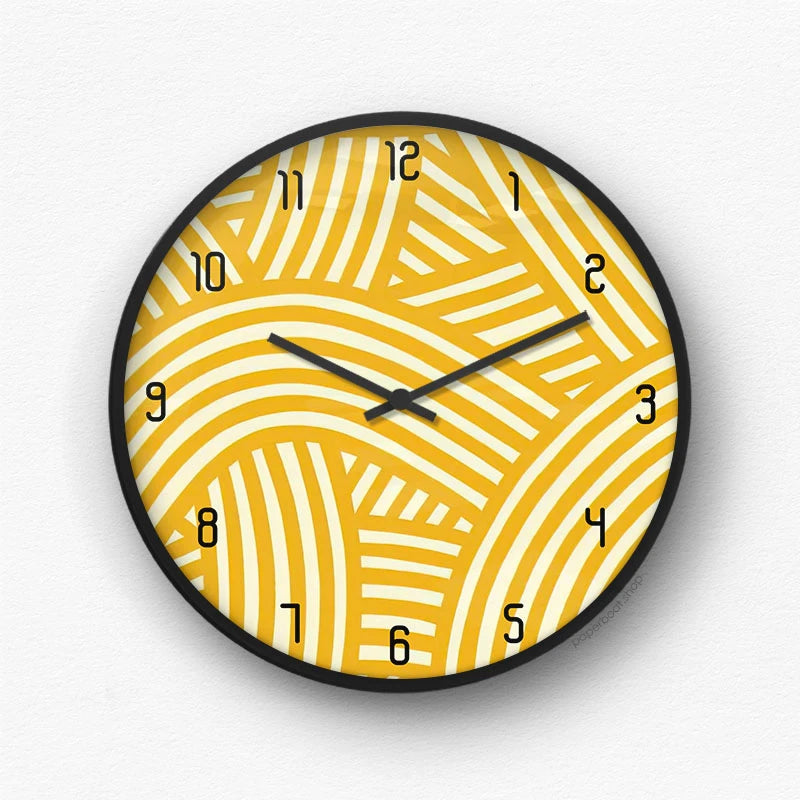 Minimalist Pink Geo Wall Clock