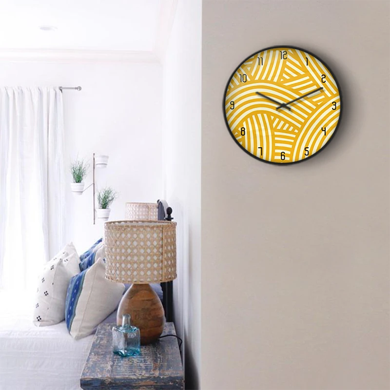 Minimalist Pink Geo Wall Clock