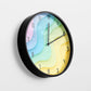 Muted Abstract Forms Wall Clock