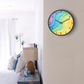 Muted Abstract Forms Wall Clock